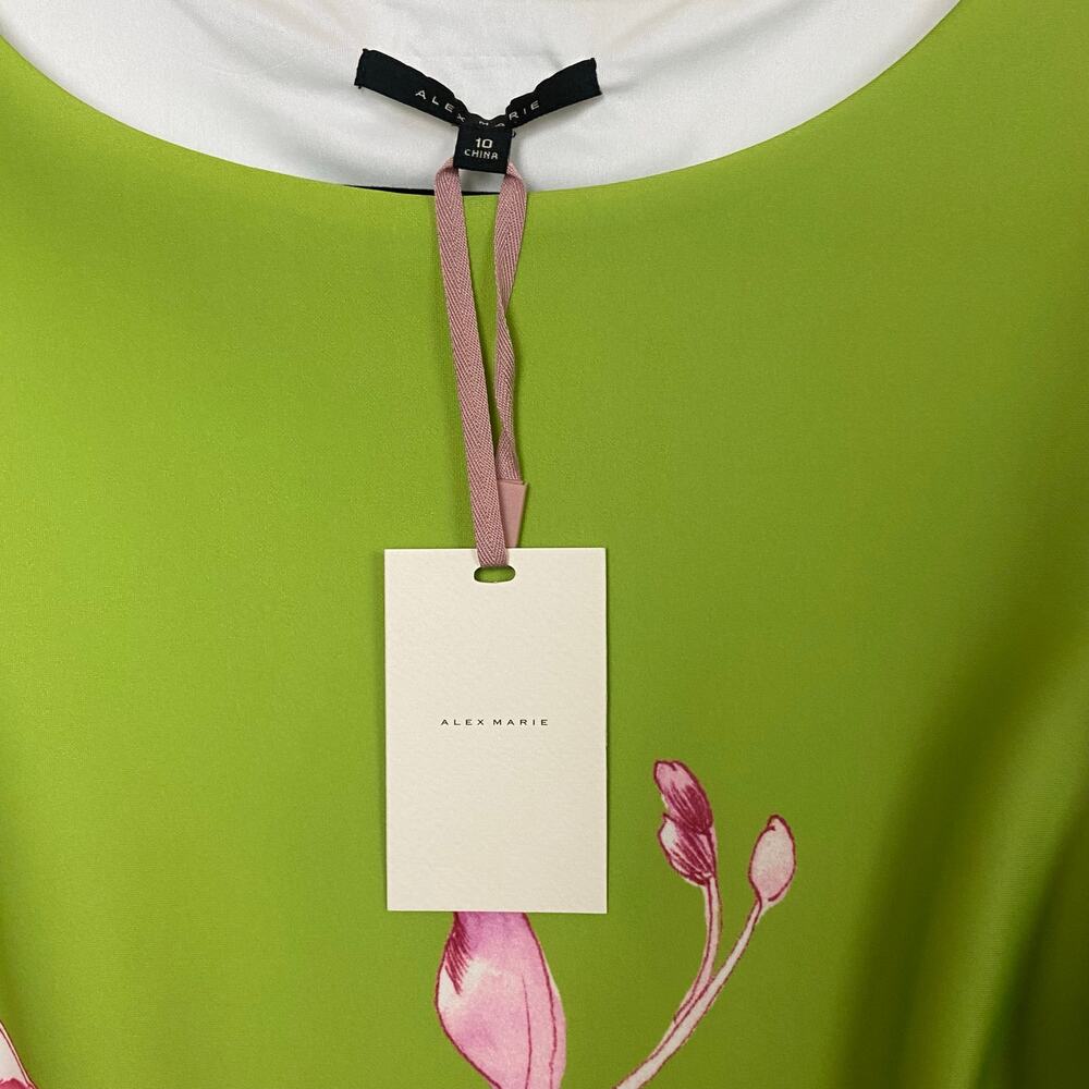 Alex Marie Green, Pink and Cream Floral Sheath Dress - Picture 8 of 12